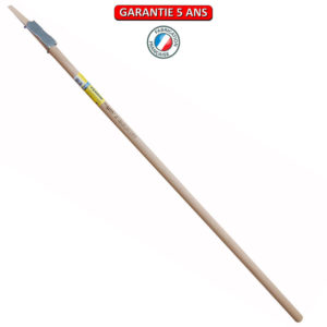 Manche droit 130 cm PEFC pour poussoirs en aluminium et poussoirs galva