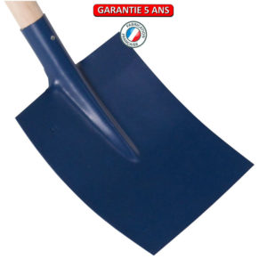 Pelle carrée, à douille. Sans manche.  Outil à main pour le maçon et le BTP.