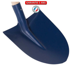 Pelle Alsace, avec rebords, à douille.  Sans manche, 28 cm.