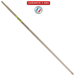 Manche droit pour balai à gazon polypropylène.  Longueur de 1,5 mètre. PEFC