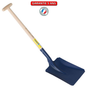 Pelle Anglaise.  Emmanché béquille tournée 70. La largeur du fer est de 28 cm.