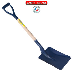 Pelle Anglaise, Pelle de chauffe. Emmanché, poignée YD 70.  Largeur de 26 cm.