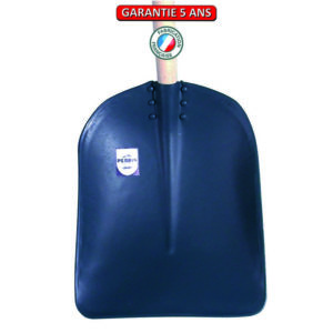 Pelle à grains à bride.  Emmanché cintré 135.  31 cm.