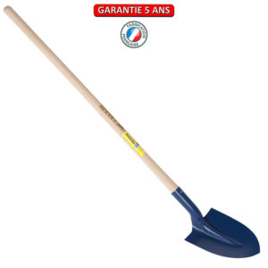 Pelle fortification ronde. Emmanché droit 130. 21 cm.