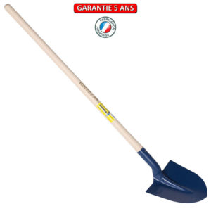 Pelle à terre, Pelle ronde, fortification CDC 29 cm emmanchée 1,30 m