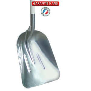 Pelle à neige en aluminium, extra creuse 42 x 37 cm.  Sans manche .