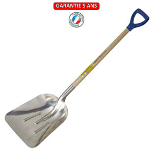 Pelle à neige extra creuse alu emmanchée poignée plastique