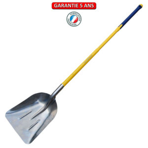 Pelle à neige aluminium rendement 39X34 cm. manche composite tri-matière 1,10.