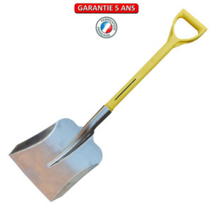 Pelle à neige alu auto neige   26 x 24 cm. manche composite alimentaire, PP 60.