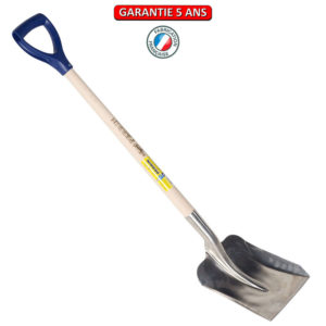 Pelle inox auto 26 x 24 cm. Emmanché bois poignée PP 68.