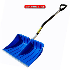 Pelle à neige et poussoir polypro 540 x 380 cm manche alu ergo poignée.