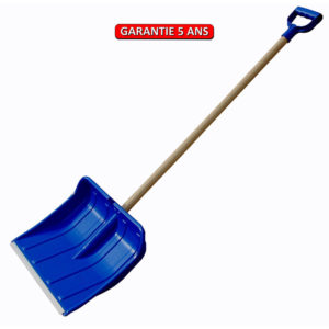 Poussoir à neige  polypro 490 x 370 cm manche poignée plastique.