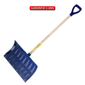 Poussoir à neige  polypro 53 cm manche 1,15 m poignée plastique.