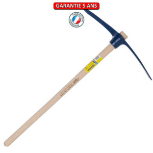 Pioche terrassier oeil rond 2 Kg. Emmanché droit 90.