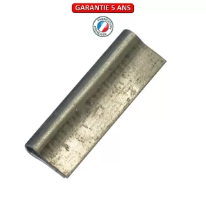 Rebord en acier galvanisé. Rebord seul.