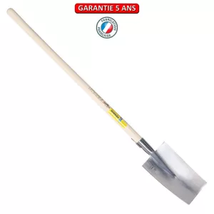 Louchet Senlis Poli.  Emmanché pomme 105.  Longueur du fer: 24 cm.