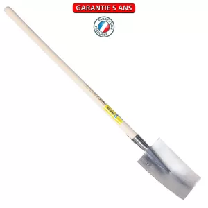 Louchet Senlis Poli.  Emmanché pomme 105.  Longueur du fer: 26 cm.