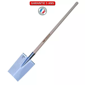 Louchet Senlis Poli.  Emmanché pomme 105.  Longueur du fer 28 cm.