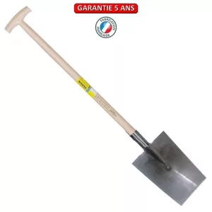 Louchet Senlis Poli. Emmanché béquille fraisée 95. Longueur du fer: 26 cm.