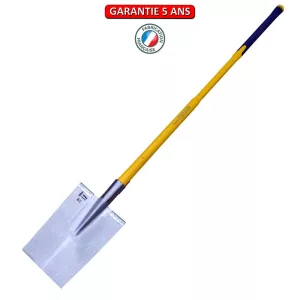 Louchet Senlis Poli 28 cm manche composite tri-matière  110 cm. + deux rebords