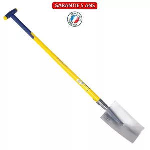 Louchet Senlis Poli 28 cm manche composite tri-matière incassable béquille.