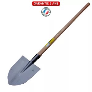 Louchet Vosges pointu.  Emmanché pomme 105.  Longueur du fer: 25 cm.