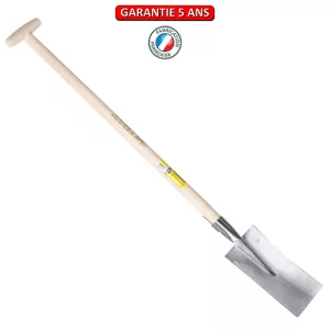 Louchet Amiens, à anneau.  28 cm. Emmanché béquille tournée 95.