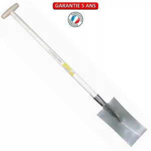 Louchet de Mâcon.  Emmanché béquille tournée 80.  Longueur du fer: 34 cm.