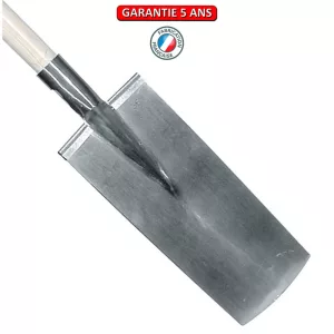 Louchet pépiniériste.  Sans manche.  Longueur du fer: 36 cm.