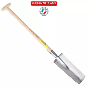 Louchet pépiniériste 36 cm manche béquille tournée 80.  Outil à main de jardin.