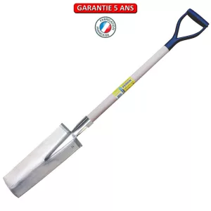 Louchet pépiniériste, à anneau. manche YD 85 cm. Longueur du fer: 36 cm.