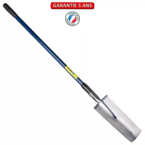 Louchet pépiniériste 40 cm manche composite droit 106. Outil à main de jardin.