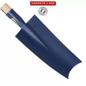 Louchet Limoges peint.  Sans manche, 32 cm. Outil à main de jardin.