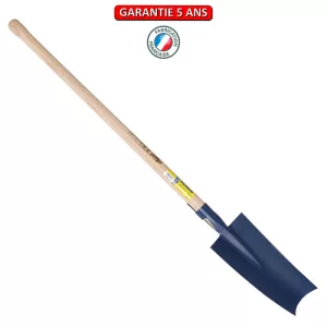 Louchet limoges peint.  Emmanché pomme 95.  Outil à main de jardin.