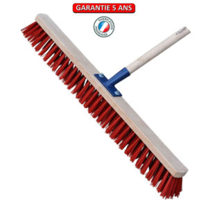 Balai de cantonnier, 80 cm.  Emmanché bois 150, douille renforcée.