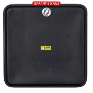 Bac à gâcher.  90 x 90 cm.  Outil à main de maçonnerie.