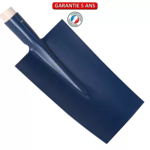 Bêche Senlis.  Sans manche.  Longueur du fer: 28 cm. Outil à main de jardin.