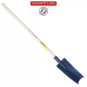 Bêche Limoges 34 cm.  Emmanché pomme 110. Outil à main de jardin.