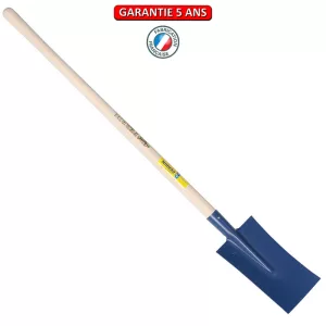 Bêche Nord.  Emmanché pomme 105.  Longueur du fer: 28 cm.