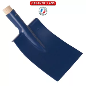 Bêche Nantes.  Sans manche. Longueur du fer: 28 cm.. Outil à main de jardin.