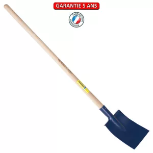 Bêche Nantes.  Emmanché pomme 110. Longueur du fer: 28 cm.