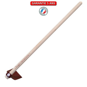 Houe standard 14 cm.  Emmanché droit 110. Outil à main de jardin.