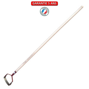 Grattoir de jardin.  Emmanché droit 130. La largeur de la lame est de 14 cm.