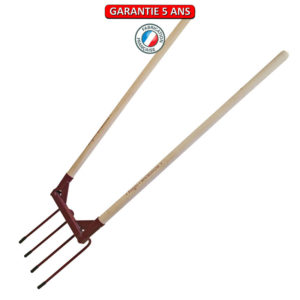 Aérogrif, 3 dents.  Emmanché droit 110.  Outil à main de jardin.