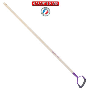 Grattoir lame de 14 cm  manche 130 PEFC. Couleur Frambroisine.