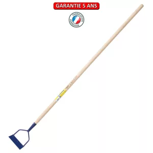 Ratissoire à pousser avec lame en acier 16 cm.  Emmanché droit 130 cm.