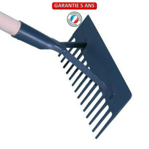 Râteau racloir à béton, 14 dents.  Sans manche.