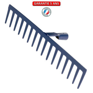 Râteau forgé 16 dents droites, sans manche.