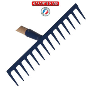 Râteau soudé, 14 dents, sans manche.