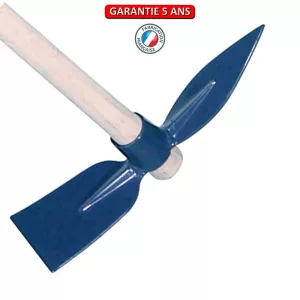Serfouette soudée panne et langue 26 cm.  Sans manche. Outil à main de jardin.